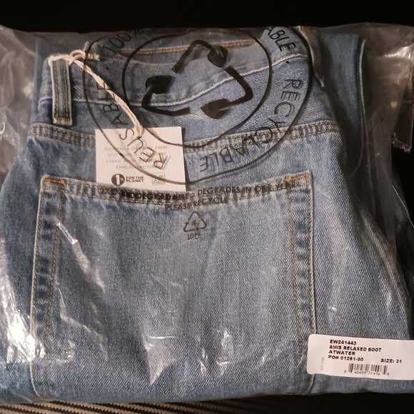 NEW Etica Denim Amis Relaxed‎ Fit Boot Cut Jeans in Atwater Size 31 Button-fly - Picture 15 of 15